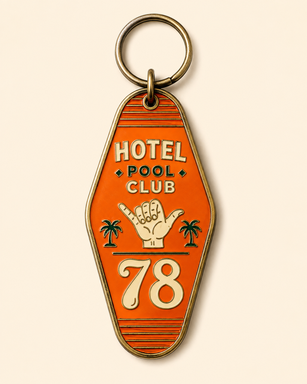 Hotel Key Tag Keychain