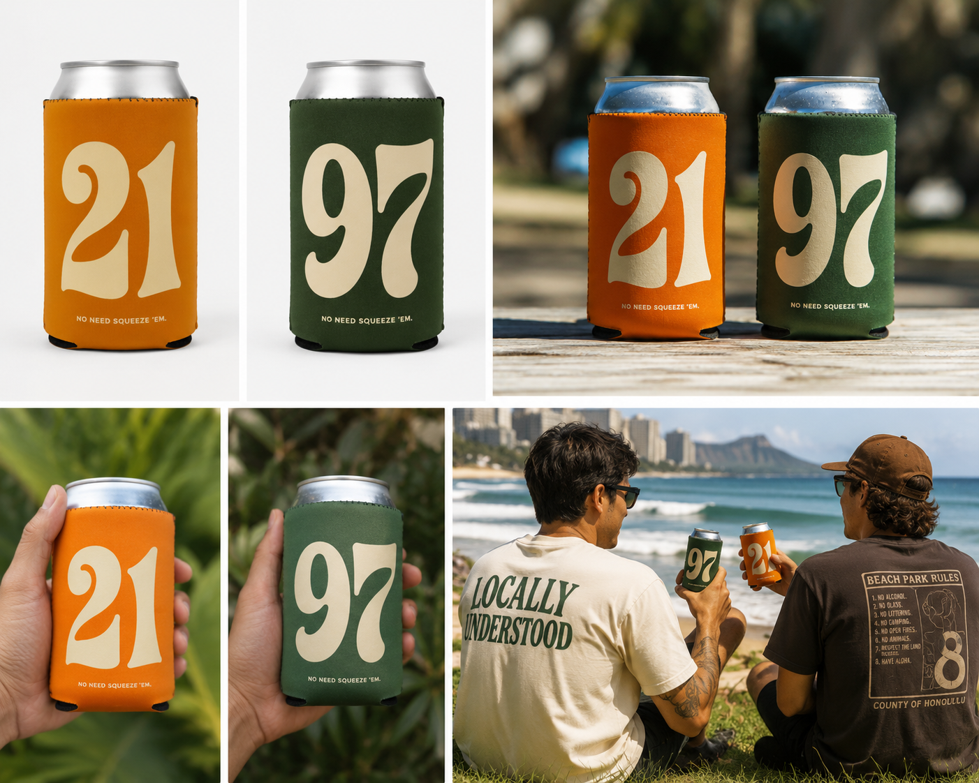 Beach Park Koozie 2-Pack