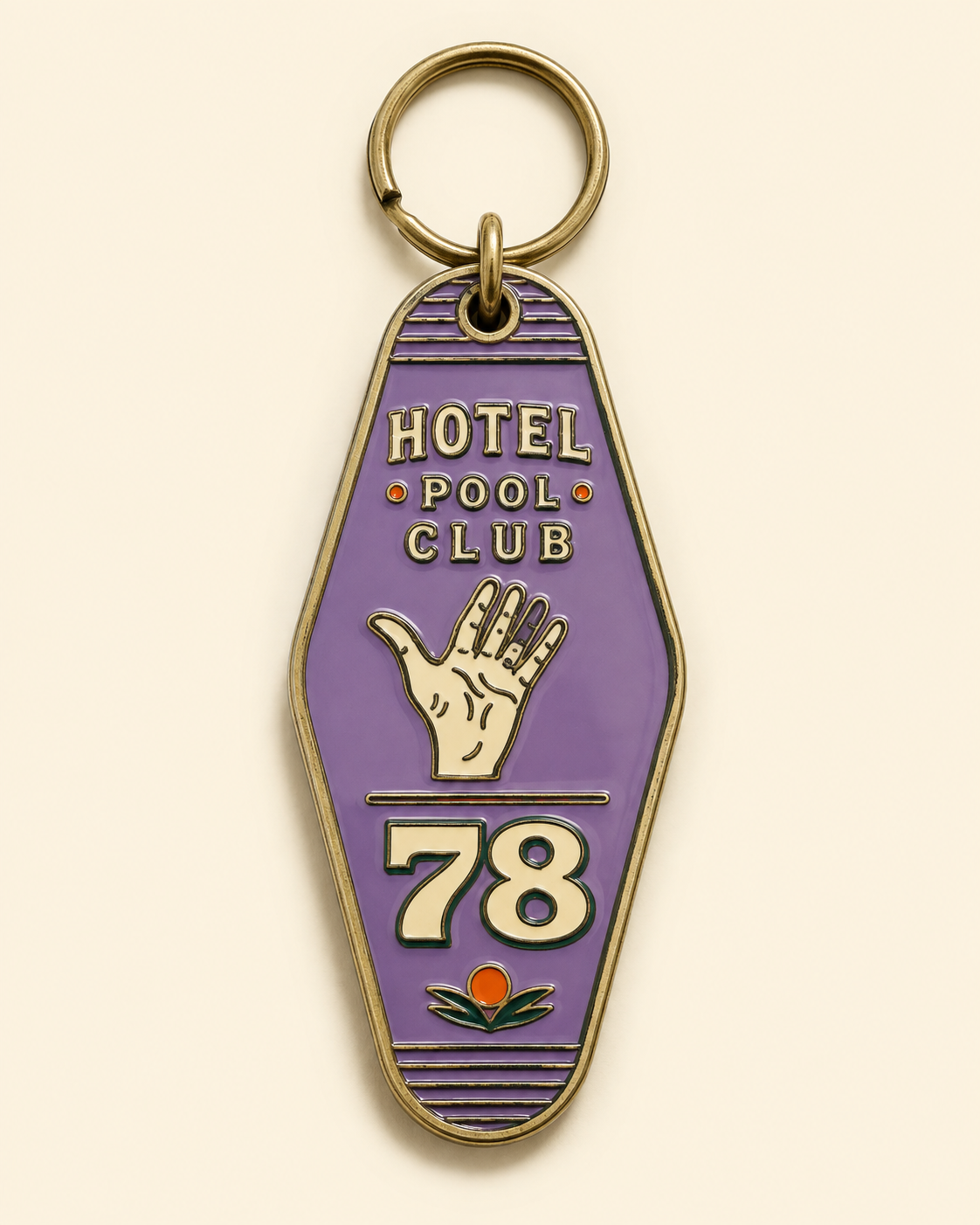 Hotel Key Tag Keychain