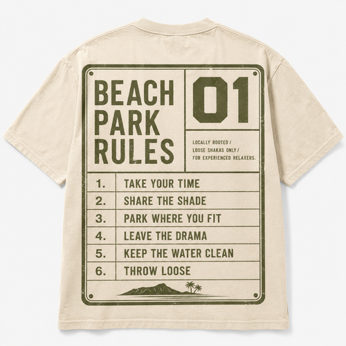 Beach Park Rules Tee