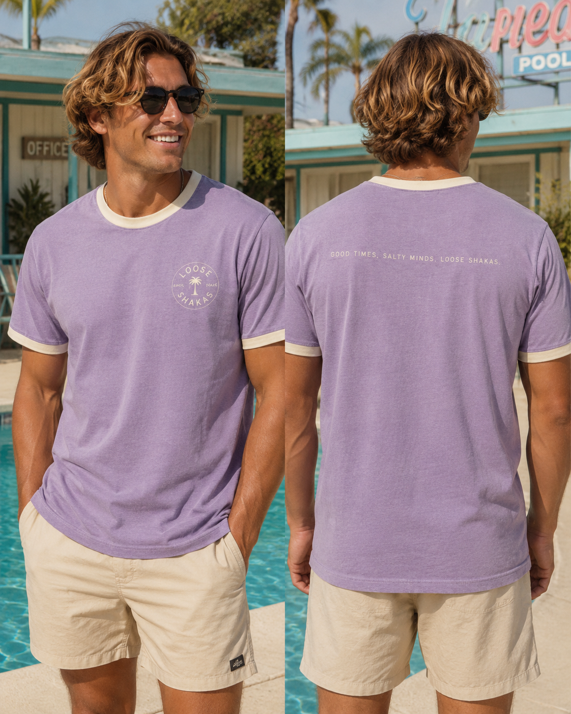 Poolside Ringer Tee