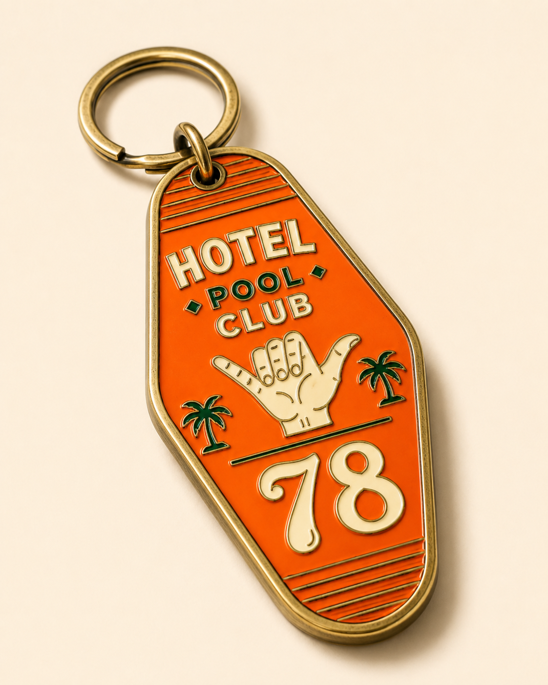 Hotel Key Tag Keychain