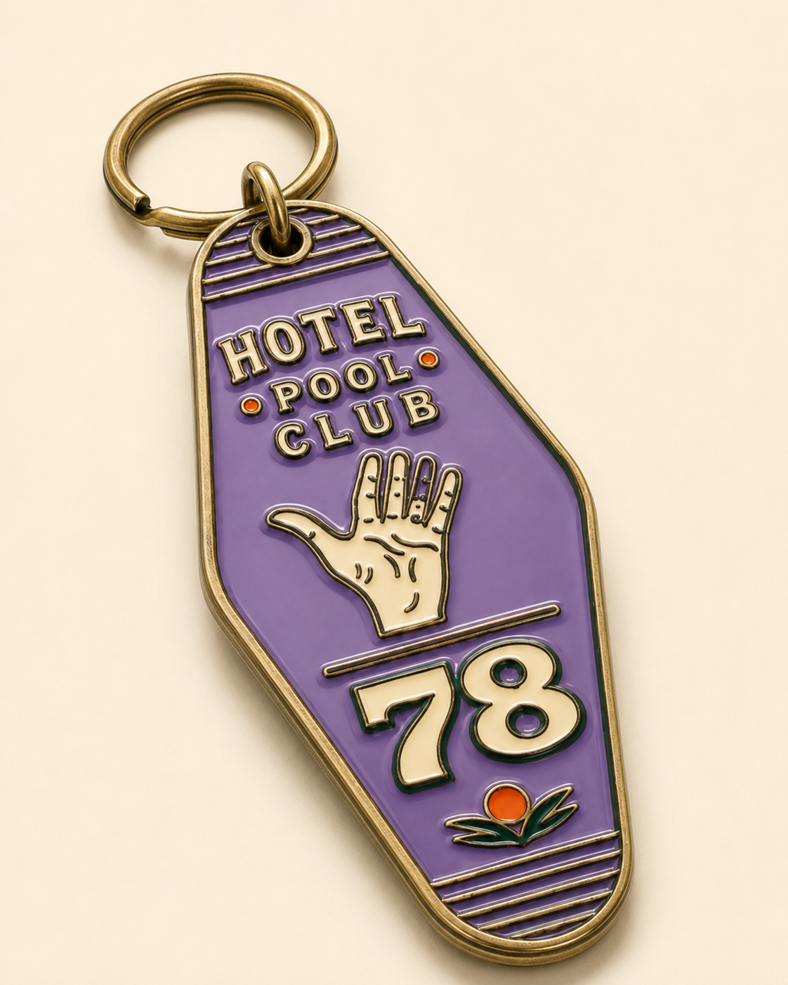 Hotel Key Tag Keychain