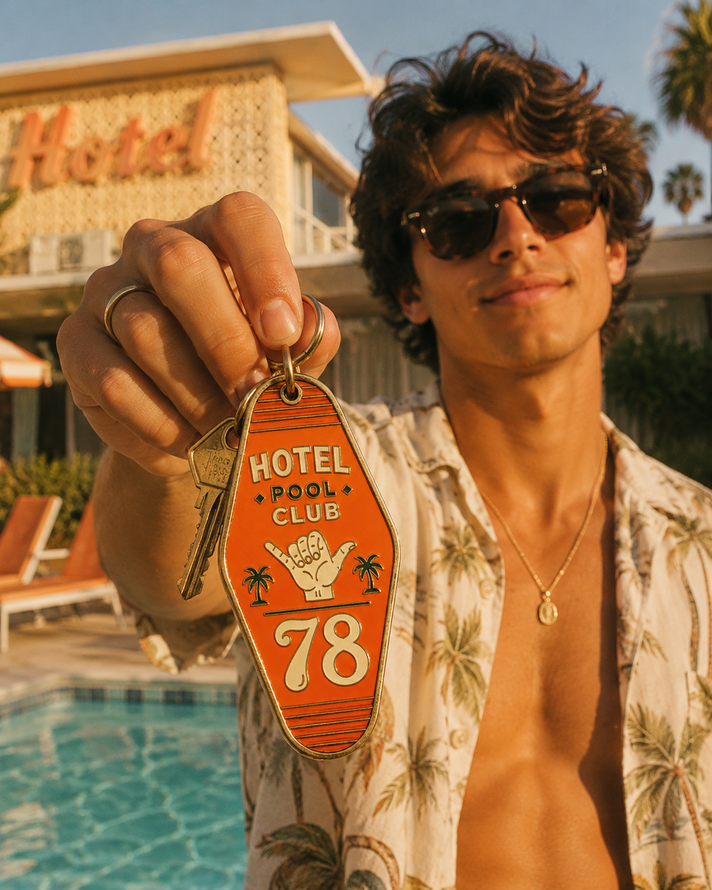 Hotel Key Tag Keychain