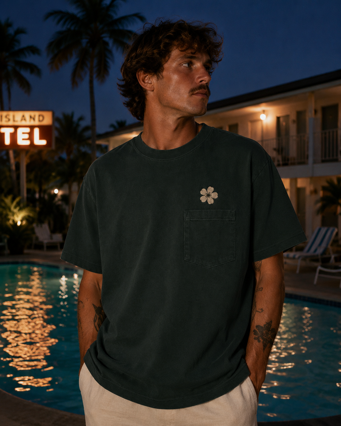 Night Swim Pocket Tee